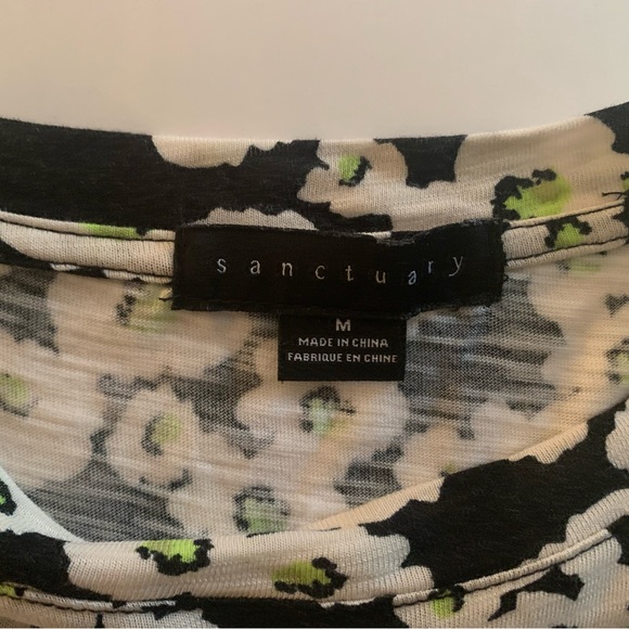 Sanctuary Multicolored Floral Crew Neck Short Sleeve T-Shirt - Picture 2 of 6